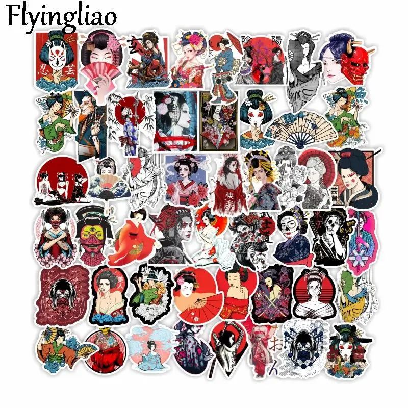 

50pcs Japanese singer girls Cartoon Animation Sticker ForComputer Motorcycle Skateboard Guitar Toy Game Machine Children Gift
