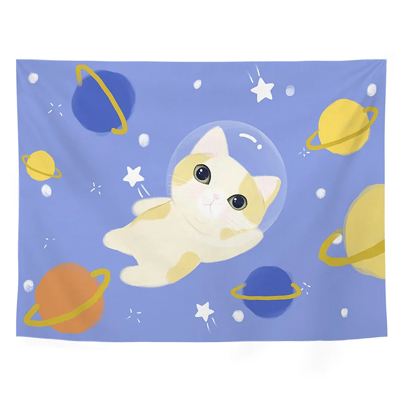 

Cartoons Cute Tapestry Creative Animal Art Aesthetic Painting Bedside Tapestry Tapisserie Mural Room Decor Tapestry DA60GT