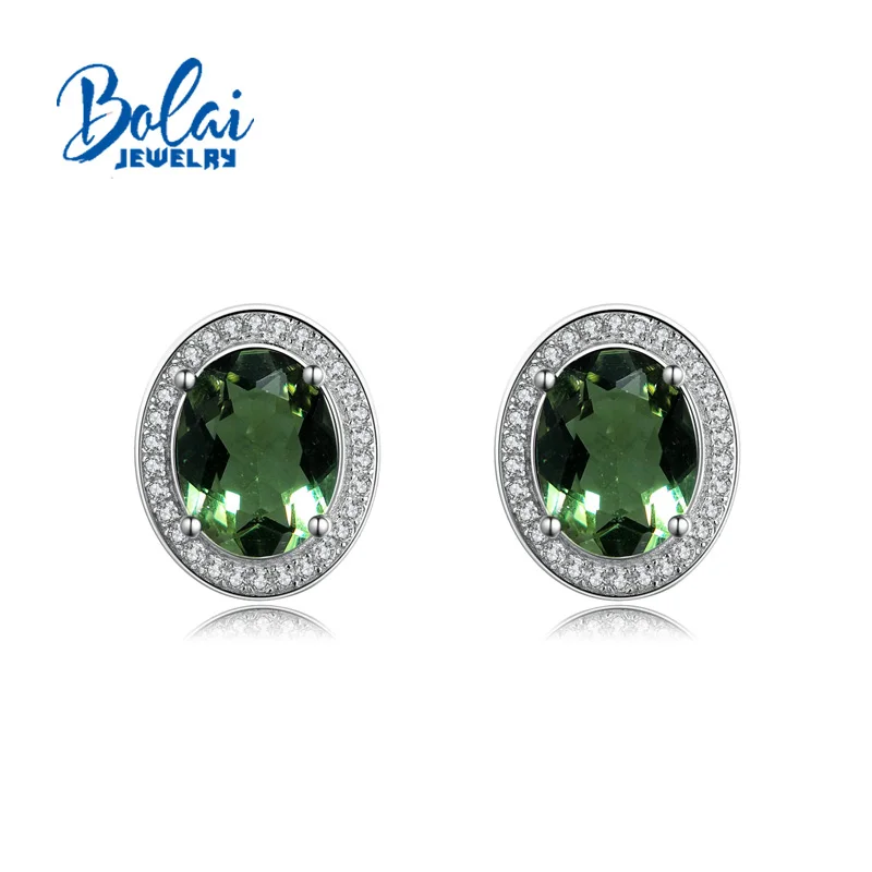 diaspore earrings Bolai, изменение цвета Турция zultanite серьги, созданный драгоценный Камень Овальный 7*9 мм Ювелирные изделия из стерлингового серебра 925 для женщин, повседневная одежда - Цвет камня: diaspore earrings