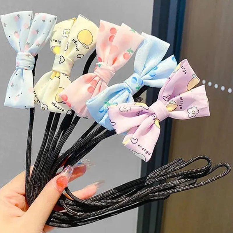 

Kids Girls Colorful Floral Bun Maker Tool Magic Hair Twist Hairstyle Hair Accessories Maker Clip Hair Curler Headwear Hair Bands