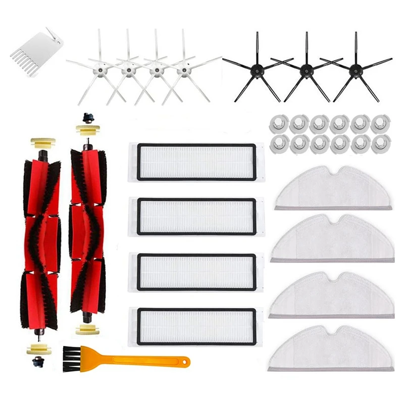 

Салфетка для уборки основной щетки HEPA фильтр боковая щетка для Xiaomi Roborock S6 S5 MAX S60 S50 E25 E35 пылесос части Аксессуары