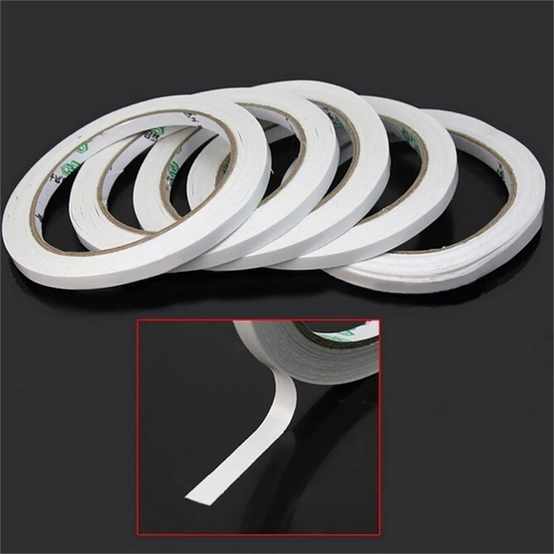

2 rolls of Double Sided Faced Strong Adhesive Tape for Office Supplies White