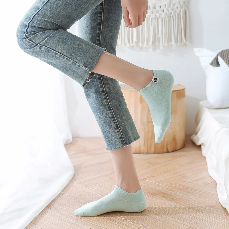 Носки Женские однотонные милые повседневные универсальные классические