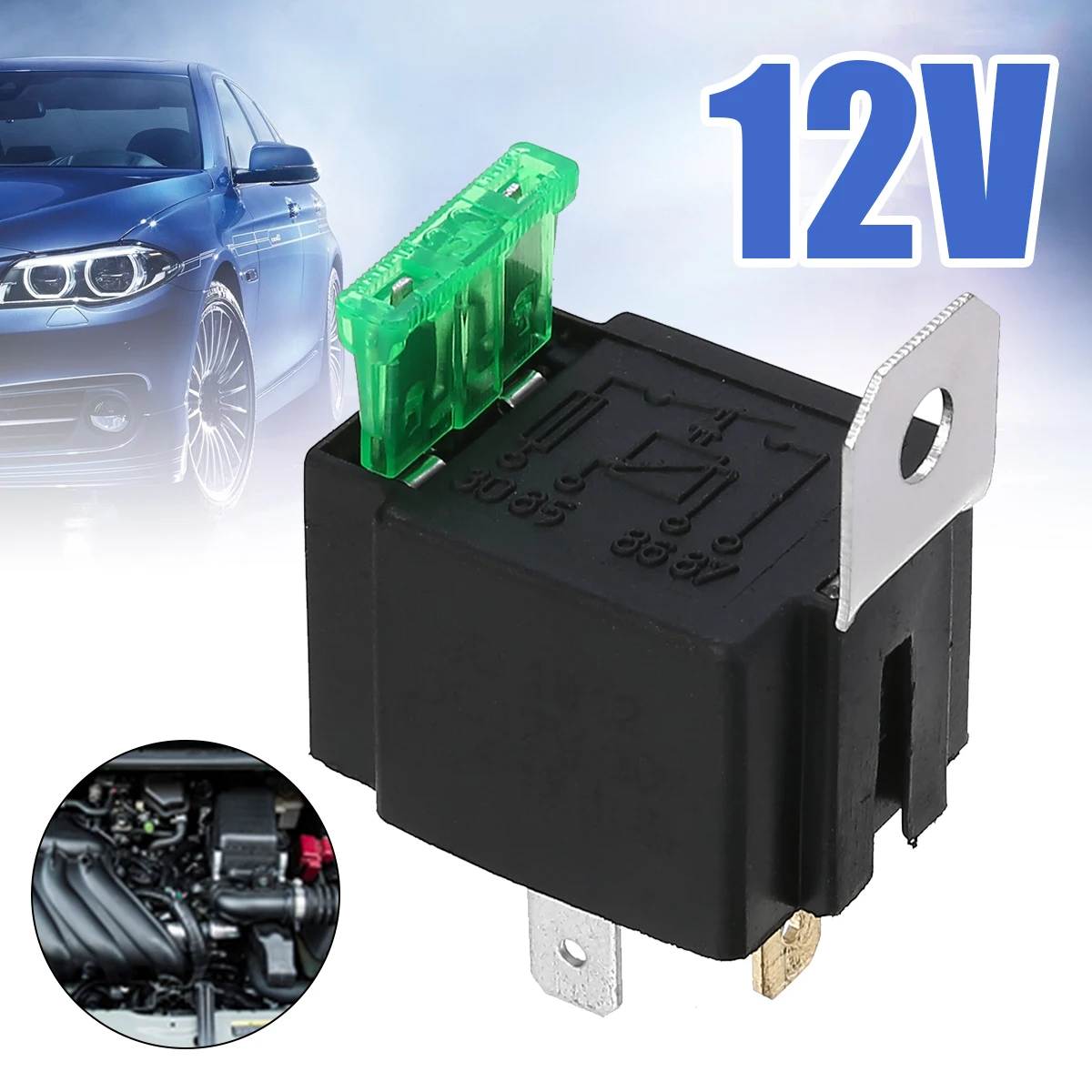 4 контактный разъем DC 12V 30A предохранители для автомобилей RY28 нормально разомкнутый контакты плавленого реле