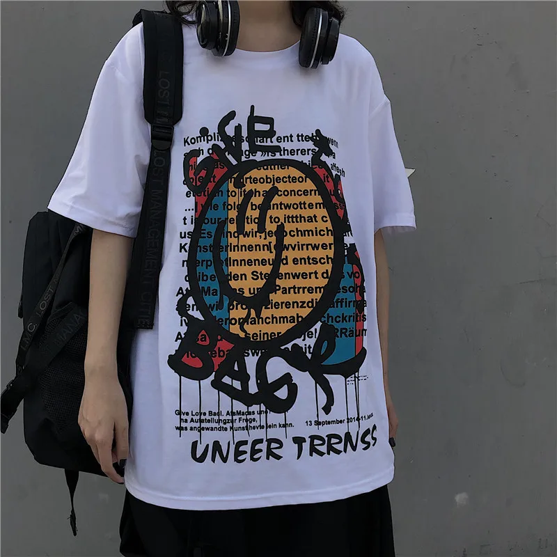 2020 летняя футболка Женская свободная модная Корейская версия длинного пальто в