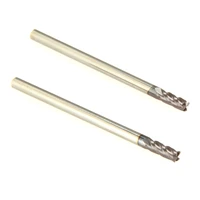 2pcs tungsten carbide hrc45 4 flutes end mill 3mm shank milling cutter tool set carbide 4 flute milling cutter