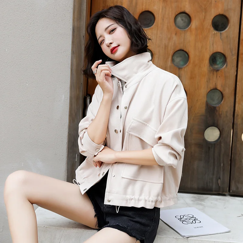 

2021autumn New Fashion Temperament Hemming Trendy Short Coat