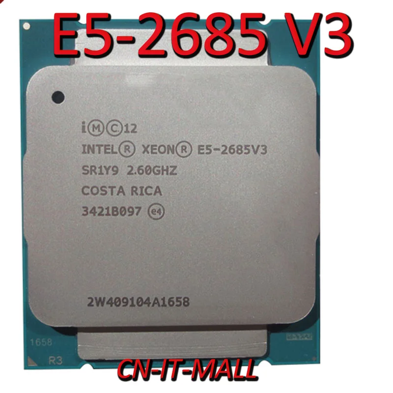 Pull Xeon E5 2685 V3 серверный процессор 2 6G 30M 12Core 12 Thread LGA2011 3 процессор|Компьютерные