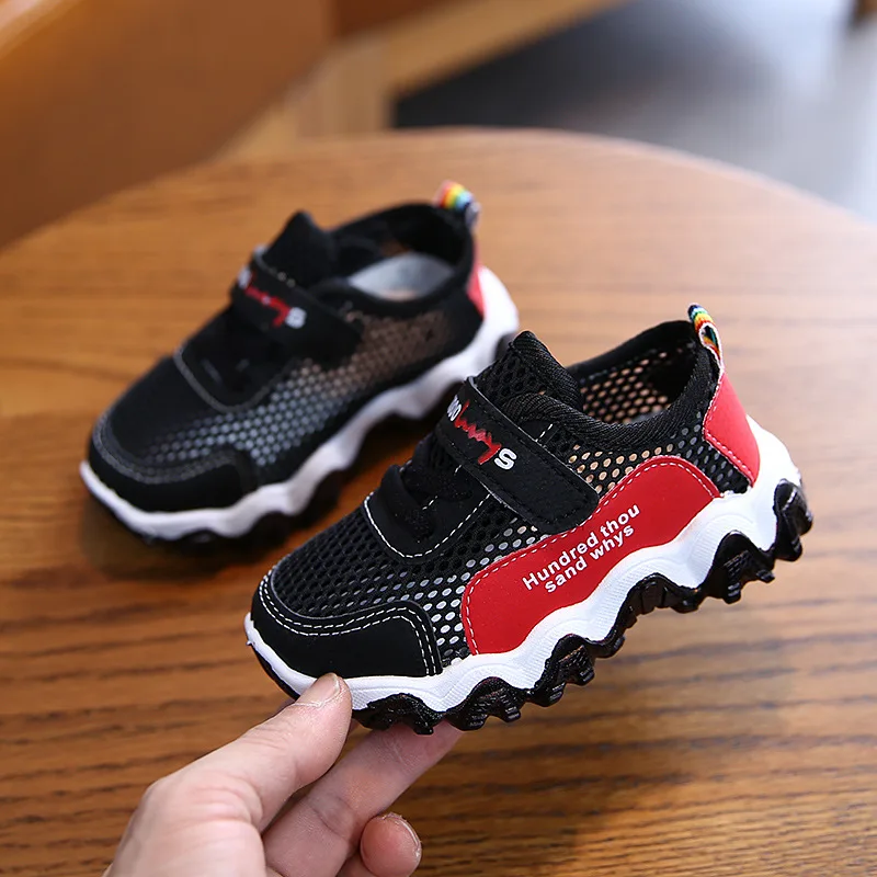 Детские кроссовки для мальчиков и девочек летняя модная пропускающая воздух