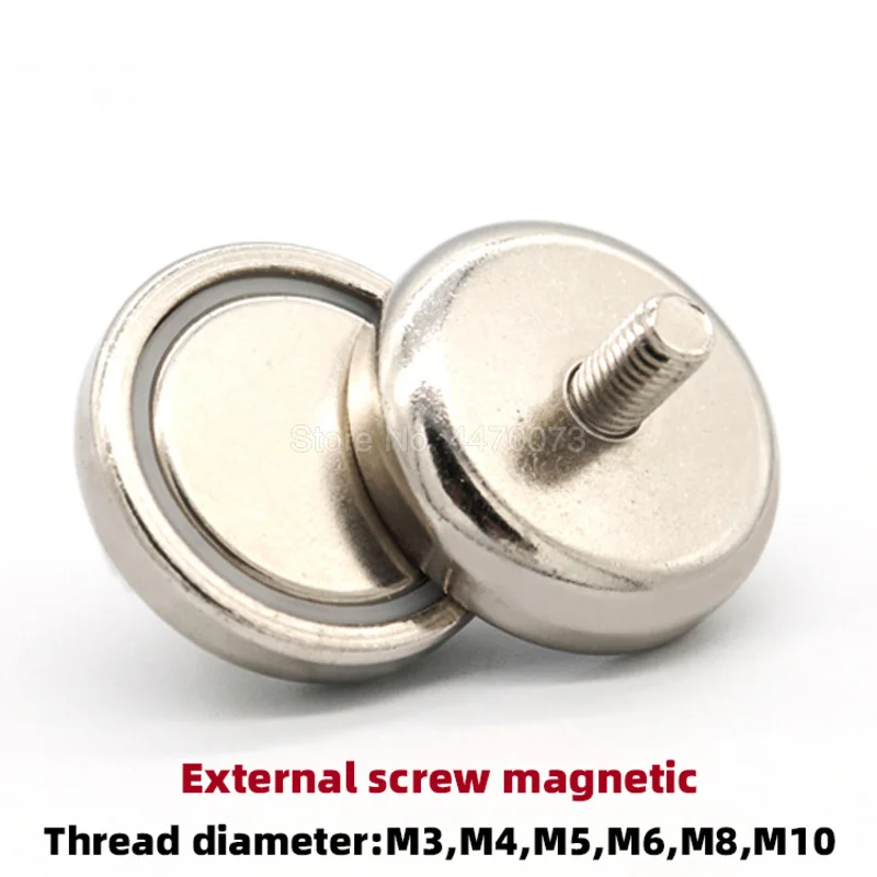 Супермощный магнит с наружной резьбой 1 шт. для поиска рыболовных приманок