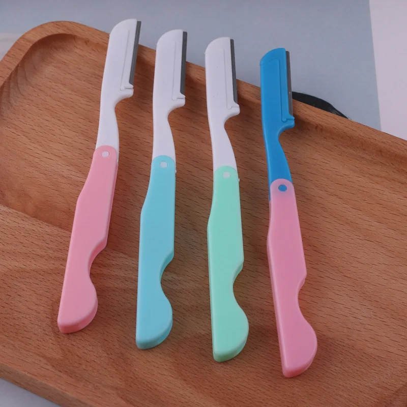 Ножницы для стрижки бровей лезвие лица макияж Пинцет выщипывания в форме ножниц