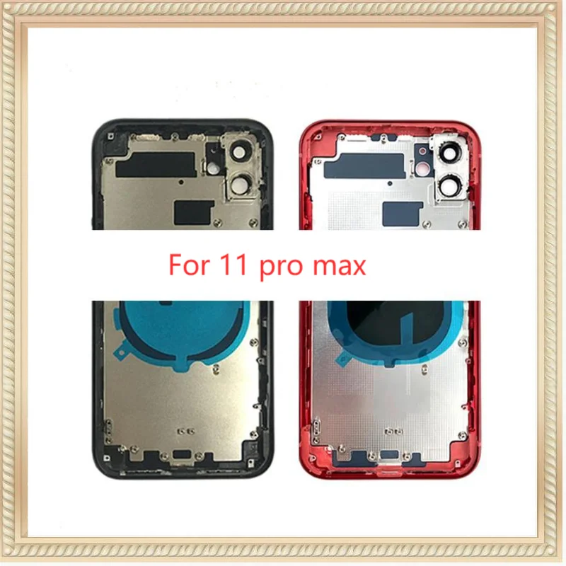 

Высококачественная задняя крышка AAA для iphone 11 / 11pro 11 Pro Max, Крышка корпуса, задняя дверь, шасси, средняя рамка с задним стеклом + инструмент