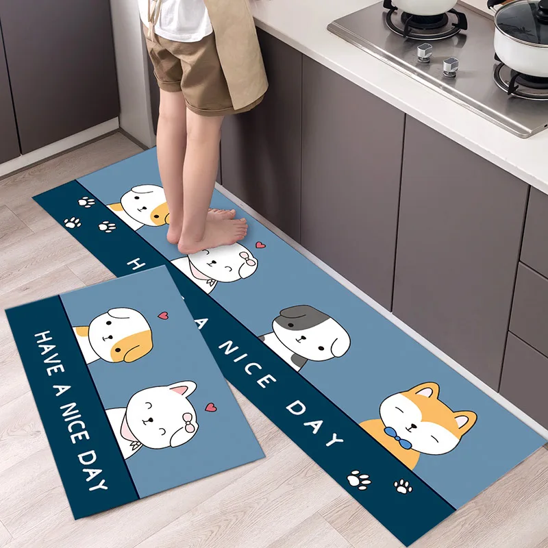 

Kitchen Mat Cheap Non-slip Modern Carpet Living Room Balcony Bathroom Printed Carpet Door Mat Corridor Cartoon Bathroom Mat