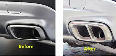 

Rear Exhaust Muffler Decorative Cover Trim 2pcs For Mercedes Benz GLA X156 14-18
