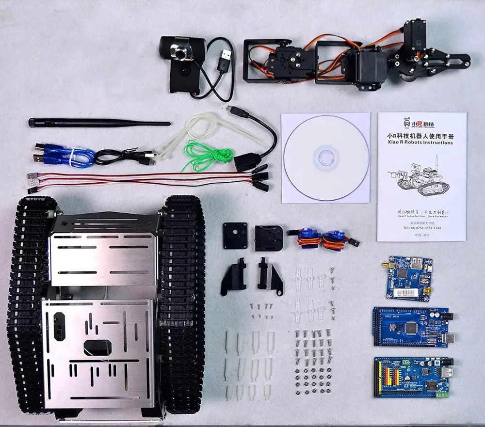 XiaoR Geek FPV робот автомобильный комплект с роботами-Hd Камера для Arduino интеллигентая