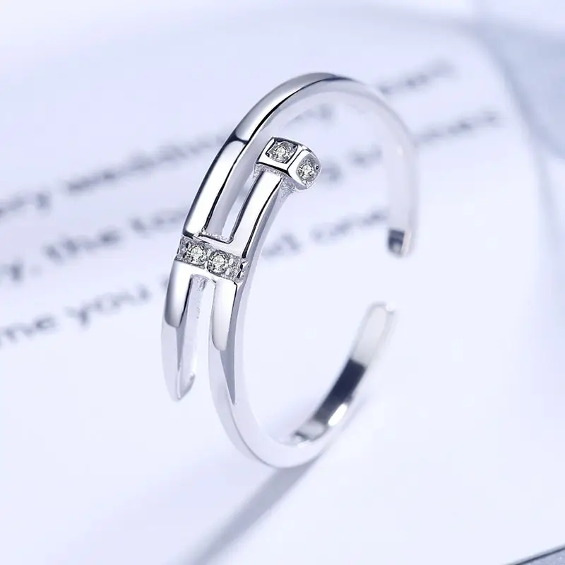 

925 Silver ring Ornaments Meaningful gifts Adjustable size bague femme Engagement ring set Fashion shows luxury again