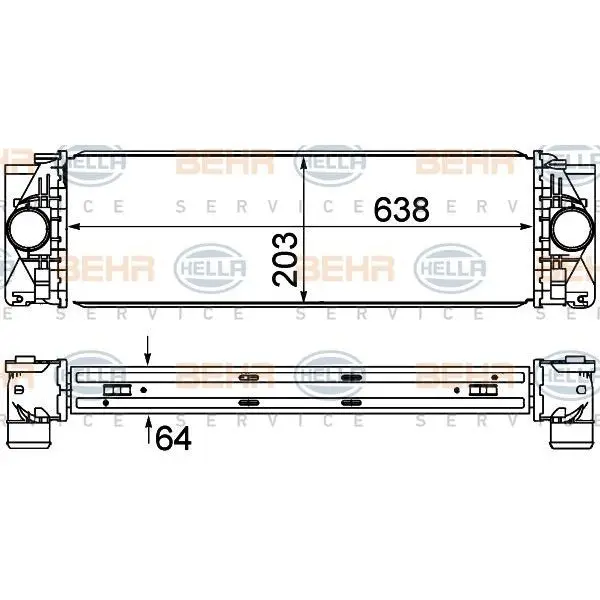 Интеркулер MB SPRINTER/VW CRAFTER 2.2D/2.5D 06 HELLA 8ML 376 777|Диски колёсные| |