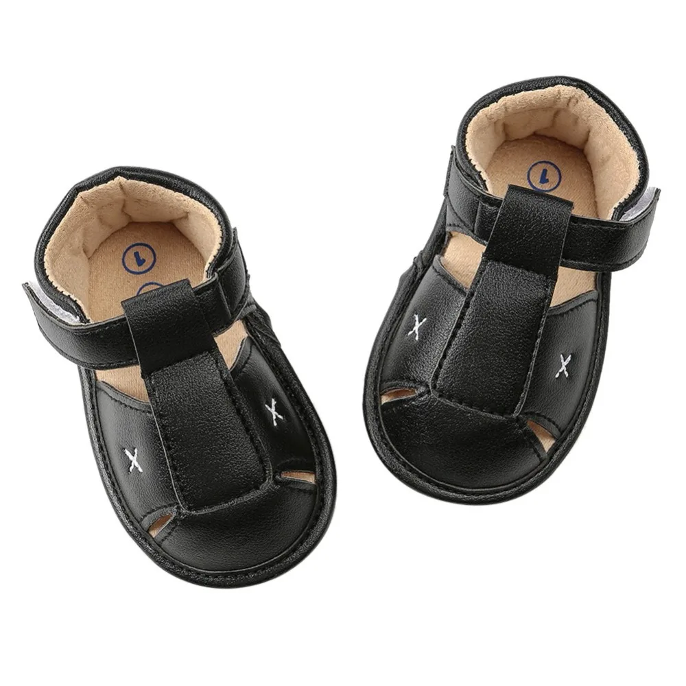 Босоножки для мальчиков мягкая кожа подошва натуральная летняя пляжная обувь 4