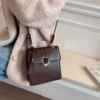 womens new fashion retro one shoulder messenger bag simple texture handbag
