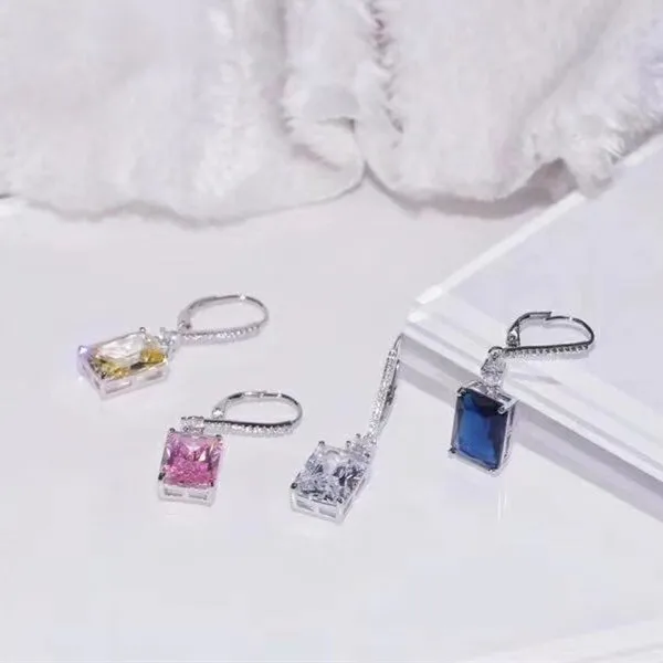 Дизайнерские вечерние ные ювелирные изделия из стерлингового серебра 925 пробы