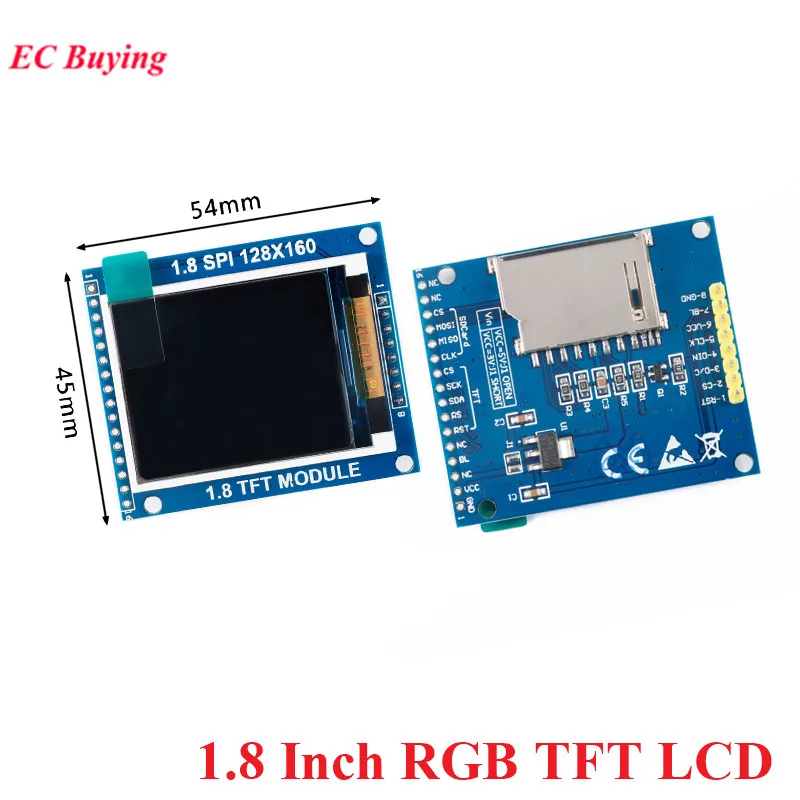 Полноцветный модуль ST7735S 1 8 в дюйма 128x160 SPI RGB TFT ЖК-дисплей 128*160 сменный блок