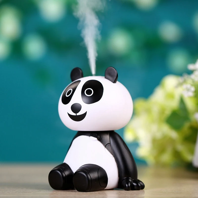 

Car Mini Air Humidifier Portable Panda Shape Humidifier USB LED Lights Ultrasonic Aroma Humidifier