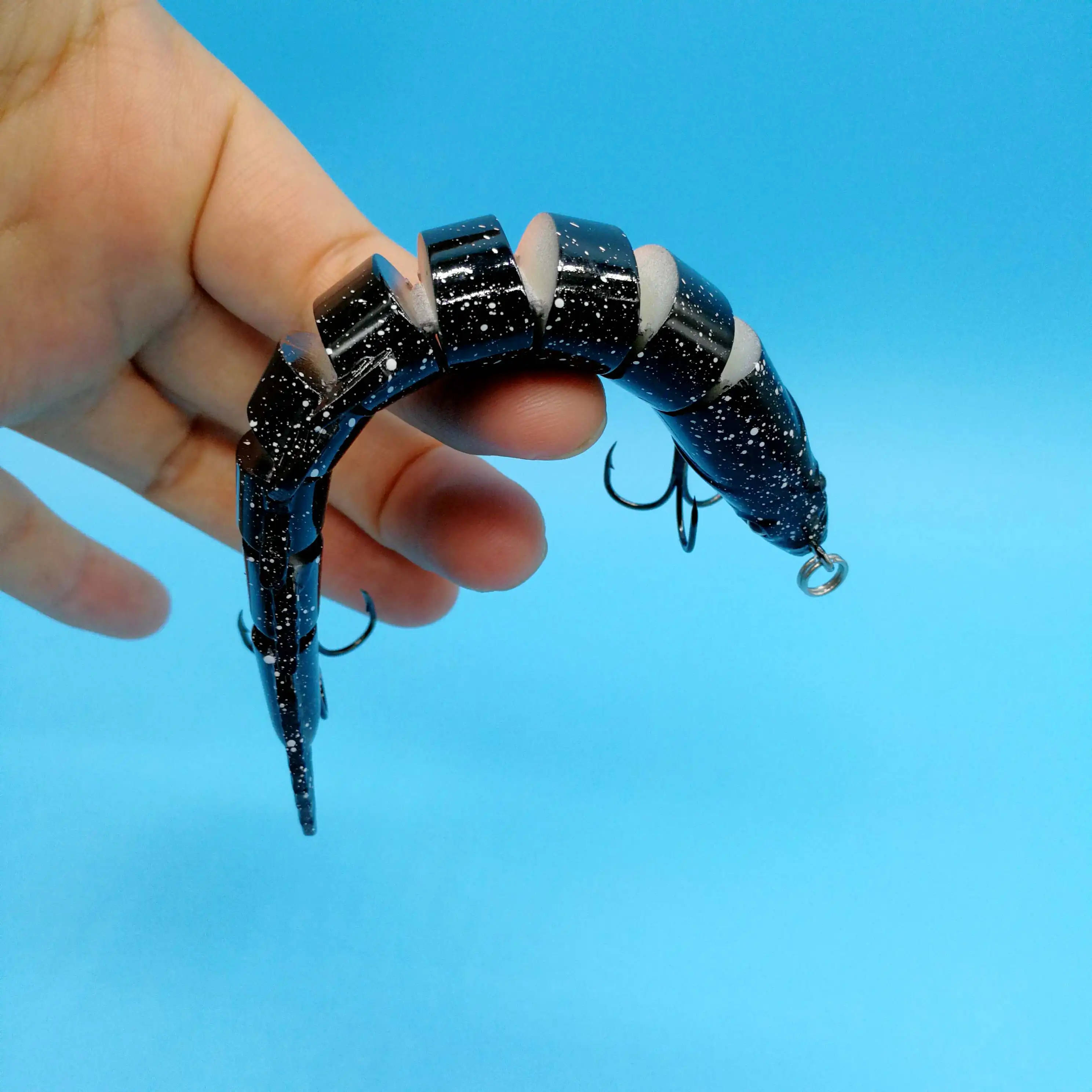 

HOOFISH 3PCS/Lot 9-Segments Fishing lure 10g/21g Plastic Artificial Bait Crankbait Swimbait For Fishing Tackle Free Shipping