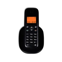 1 handset cordless answering phone system with caller id orange lcd backlit luminous buttons fsk and dtmf system alarm cock