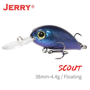 Jerry Скаут Crankbait глубокий дайвинг жесткая приманка 38 мм 4,4 г воблер Бас окунь Пластик искусственный плавающая приманка для рыбалки