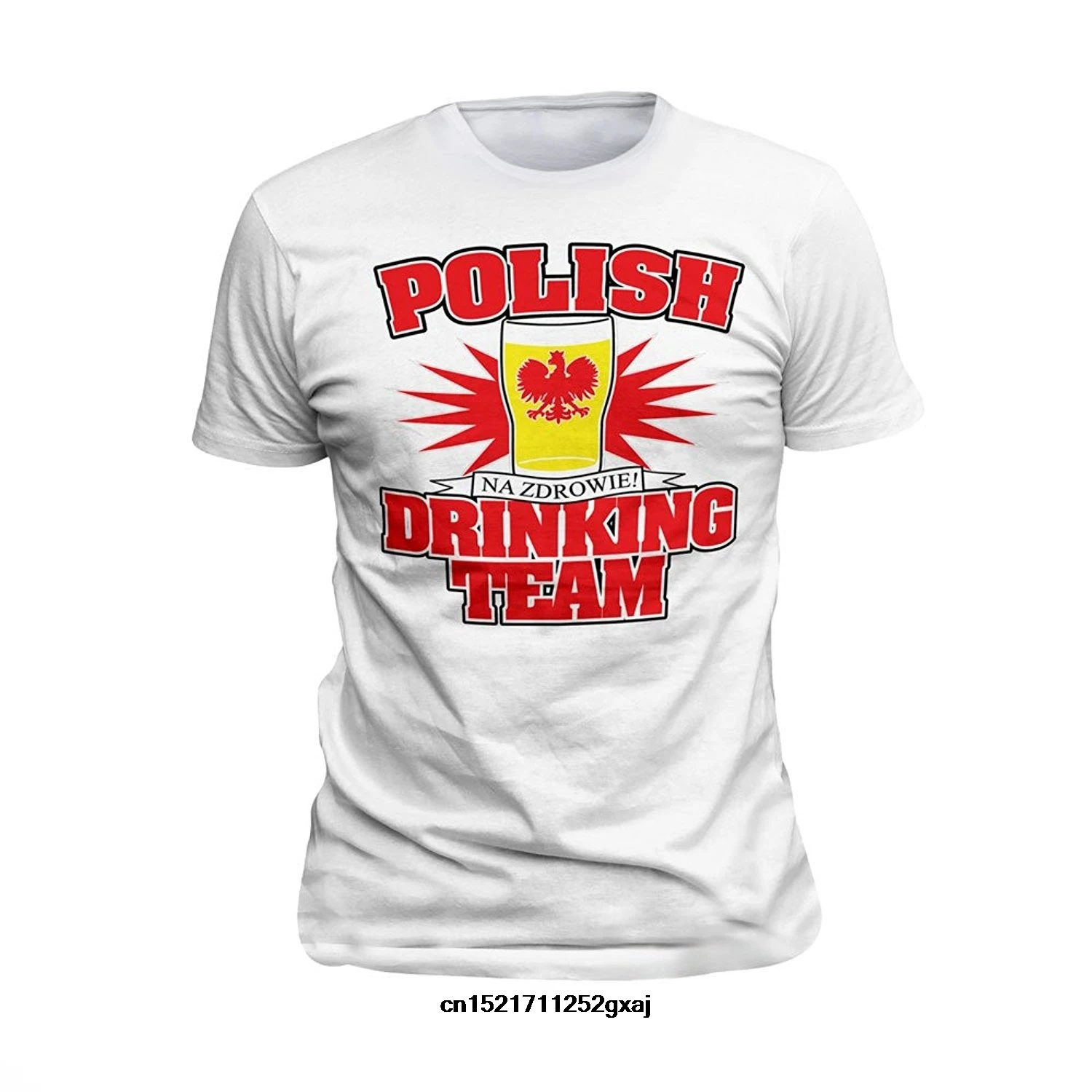 Для мужчин футболка LuckyTshirt лак drinking Team Польша Polska stoprocent забавная новая wo |