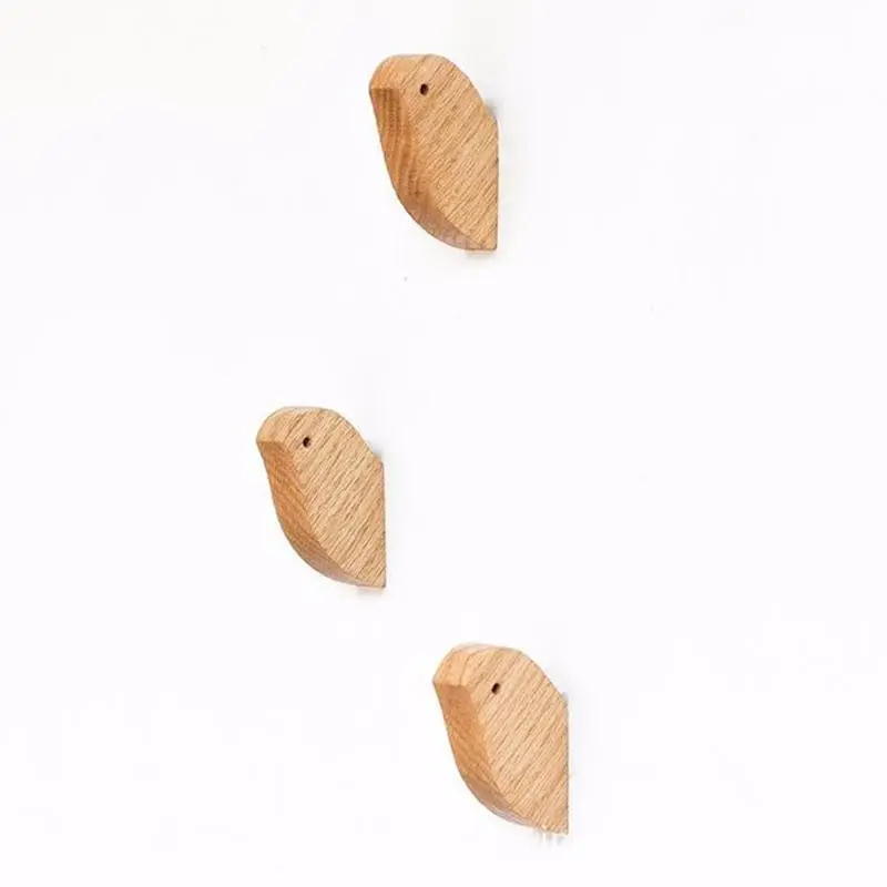 Креативная Вешалка крючок с черной птицей настенные крючки для одежды держатель