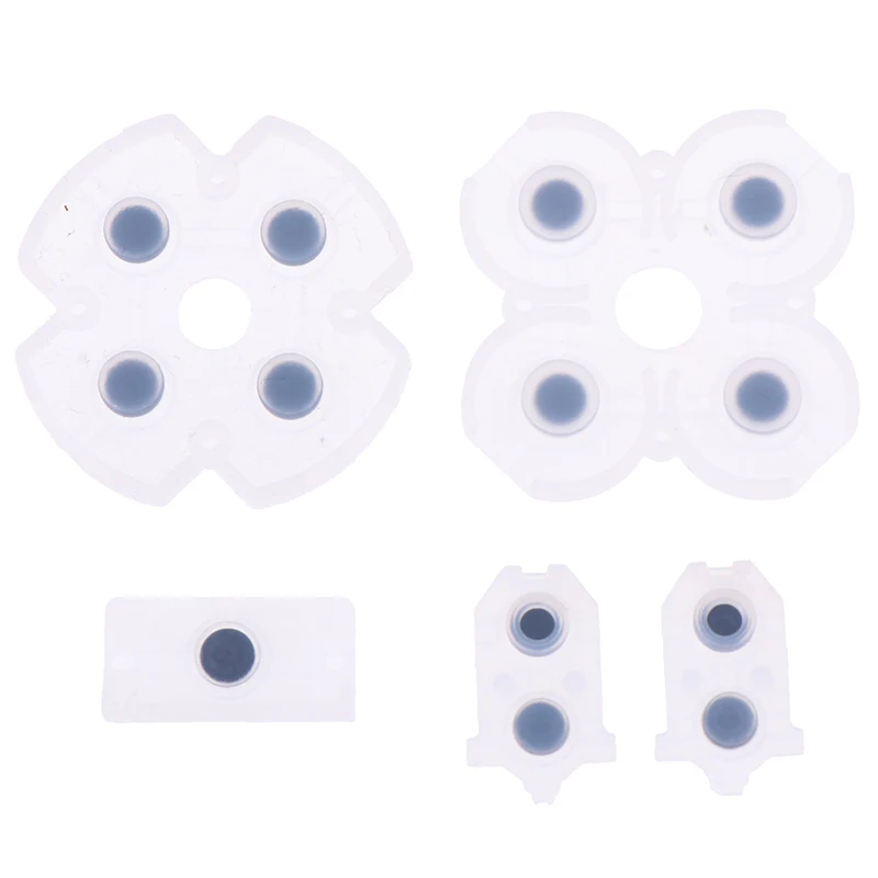 

New For Sony Playstation 4 PS4 Controller Conductive Silicone Buttons Rubber Pads for Game Replacement Parts