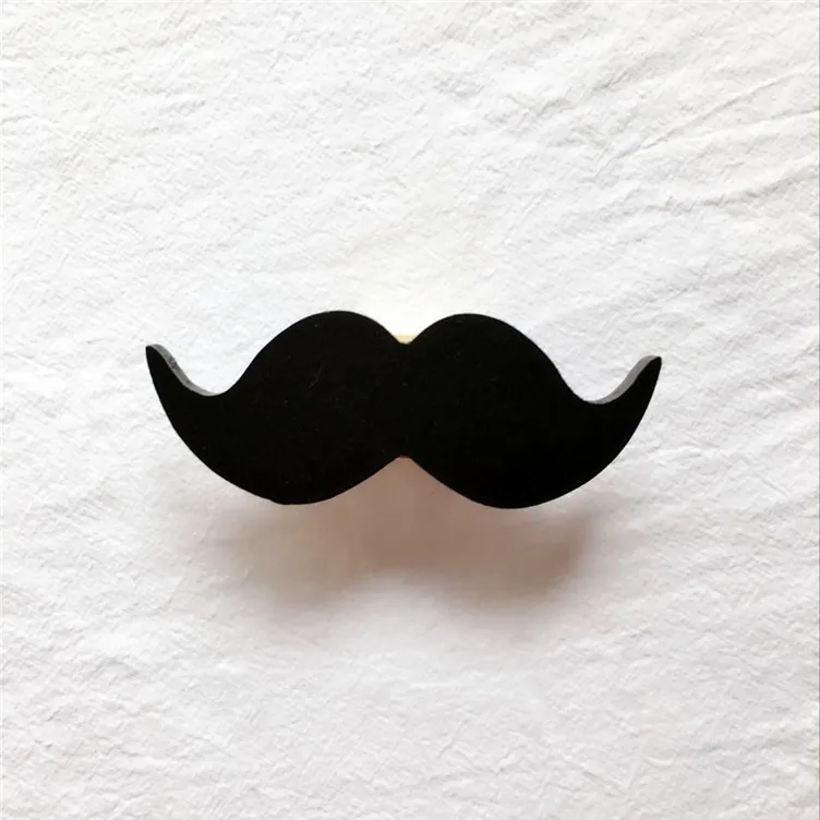 Симпатичный черный деревянный крючок для детской одежды с бородой настенное