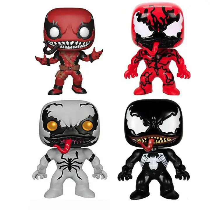 Amine Marvel анти яд Carnage Venompool фигурка качающаяся голова Коллекционная модель