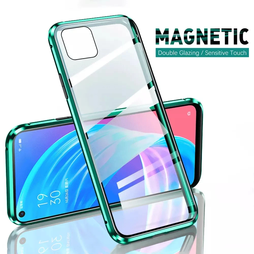 Для oppo a72 5G чехол 360 Полное покрытие Магнитный флип для a 72 двусторонний стеклянный