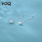 Женские серьги-кисточки VOQ, с одуванчиком и волнистыми цветами