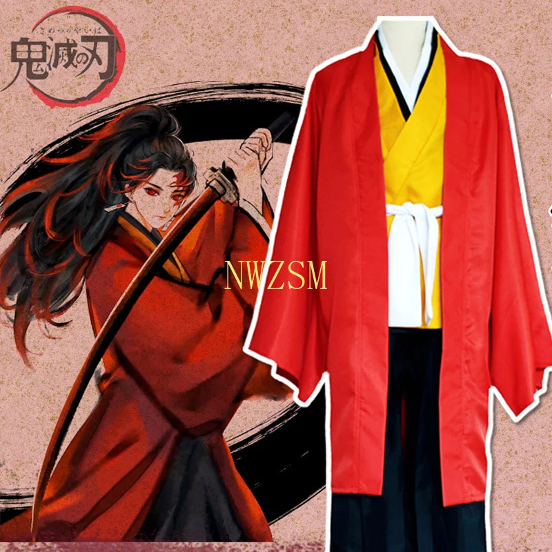 

Demon Slayer Kimetsu no Yaiba Tsugikuni Yoriichi Cosplay Costume Men Women Kimono Uniform Halloween Carnaval Party Costume