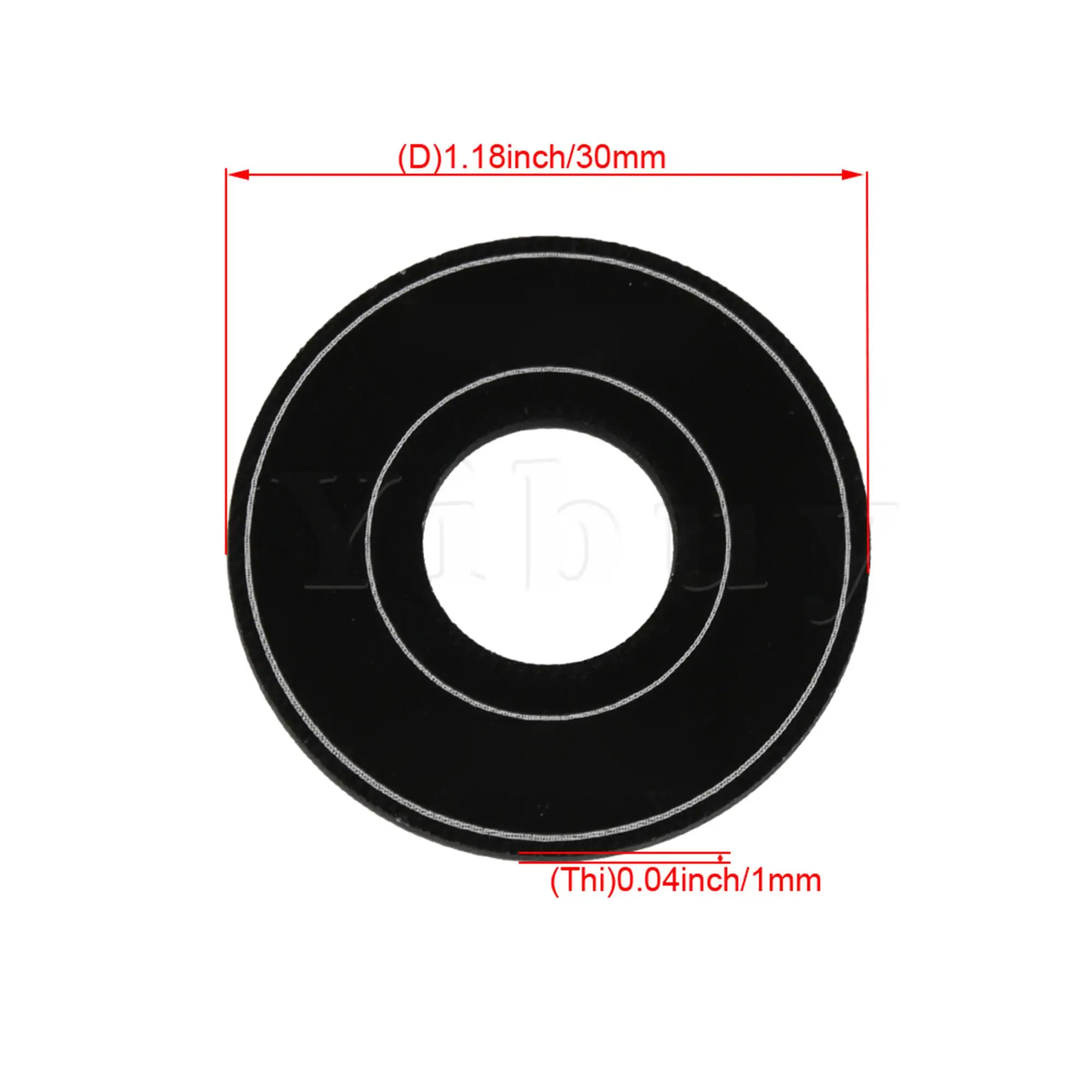 Круглый переключатель Yibuy для гитары алюминиевый сплав диаметр 33 мм ритм кольцо