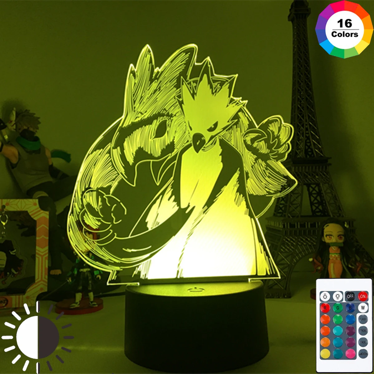

Anime My Hero Academia Fumikage Tokoyami Led USB Night Light Lamp for Bedroom Decoration Birthday Gift Fumikage Tokoyami 3d Lamp