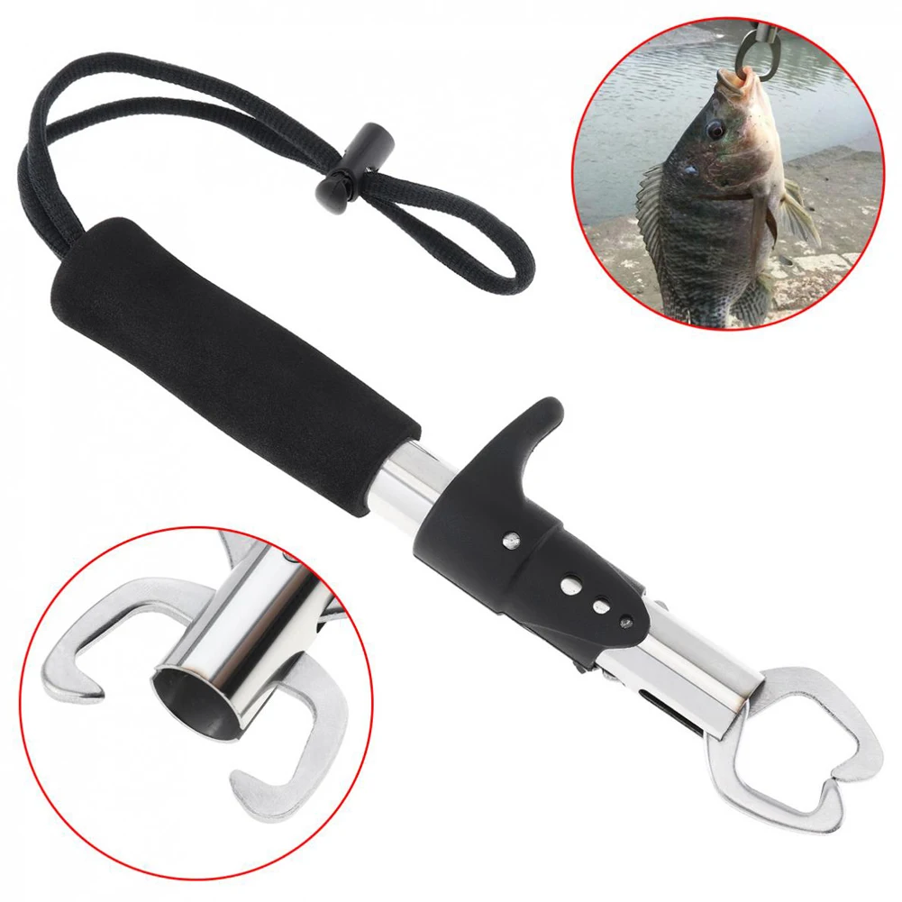 

Top Quality Durable Fish Grip Lip Trigger Lock Gripper Clip Clamp Grabber Fish Pliers Grab Fishing Tackle Box Accessory Tool