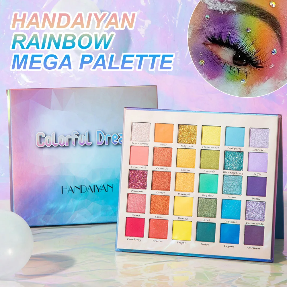 

30 Colors Eyeshadow Palette Matte Shimmer Glitter Eyeshadow Powder Long Lasting High Pigmented Eyeshadow Makeup for Women