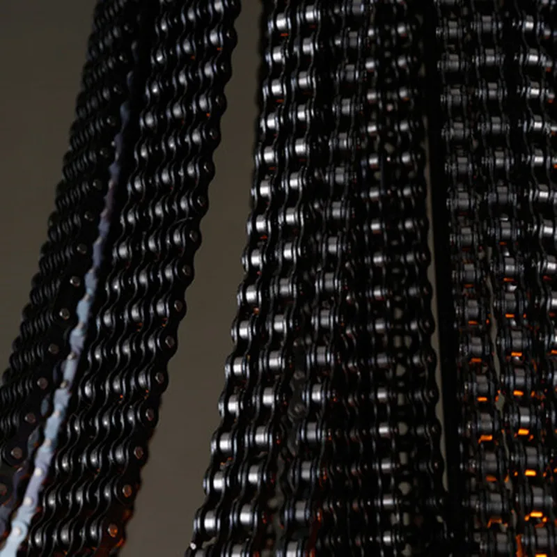 구매 로프트 크리 에이 티브 개성 복고풍 산업 중금속 바 카페 자전거 체인 펜던트 램프