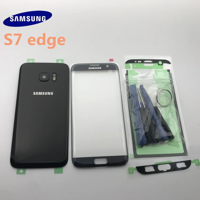 Оригинальная Задняя стеклянная крышка Samsung Galaxy s7 edge G935 задняя батарейного отсека