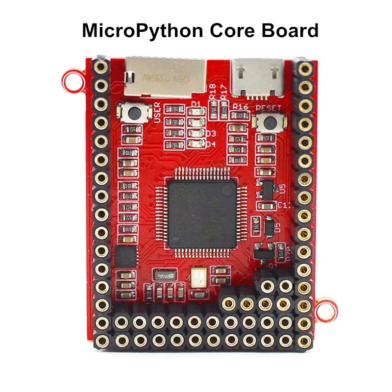 

Elecrow Python Core Board Crow Pyboard Microcontroller Development Board MicroPython STM32F405RG for Pyboard Learning Module
