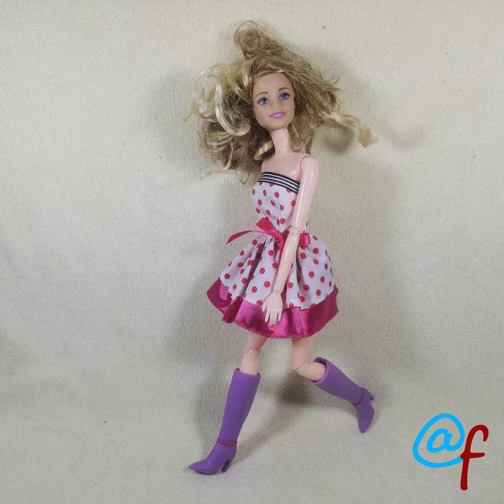 Женская одежда с бантом и юбкой в 1 комплекте сделай сам для 1/6 года платье