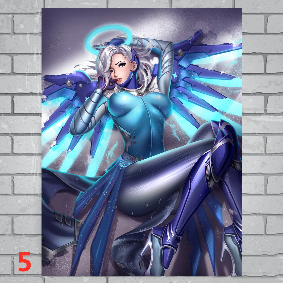 Постер Overwatch Mercy Game сексуальный купальник красивый аниме постер Картина на холсте