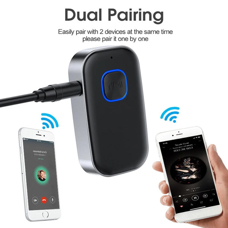2 In 1 Bluetooth 5.0 Audio Receiver Transmitter 3.5mm AUX Music Wireless Adapter For TV Car PC USB Type C Dongle | Электроника