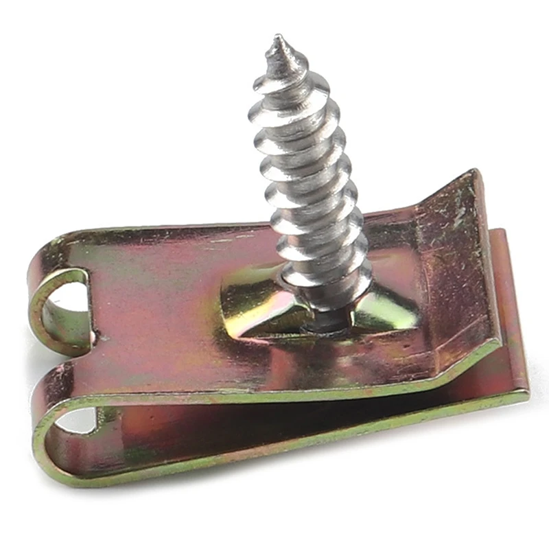 

Hot Car 480Pcs Assorted Spire Clips U Nuts Captive Speed Fasteners Flange Self Tapping Screws U-Shaped Reed Nut