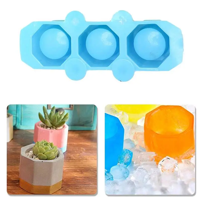 3 даже цветочный горшок Силиконовые формы в горшке ароматный ручной работы DIY