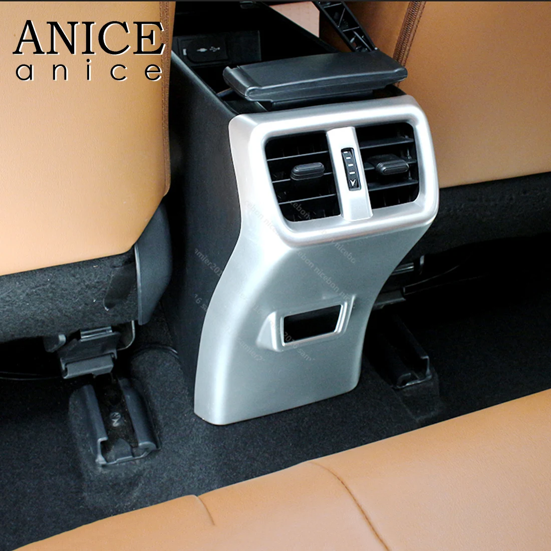 

Carbon fiber color Center Armrest Anti-Kick Protection Cover Fit For Lexus UX 2019 250H 200 Accessories ABS Silver